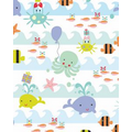 Gift Wrap (24"x100') SEA BABIES